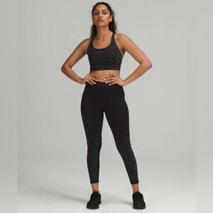 Lululemon Lunar New Year Black Tiger Set Wunder Under Leggings Energy Bra Size 4